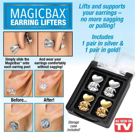 Unleash your inner fashionista with Magic Bax earring lifters
